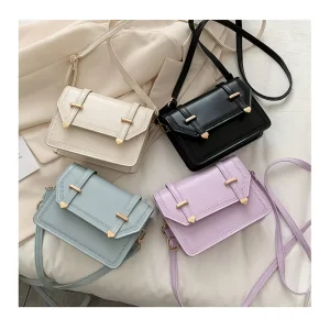 Fashion Women’s Small Single Open Candy Pattern Crossbody Bag Purse Pu Leather Shoulder Bag Flap Handbag