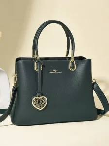Fashionable Colorful High Quality Vintage Preppy Style Waterproof PU Leather Shoulder Crossbody Bag with Chains for Women