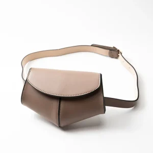Fashionable Ladies Outdoor Casual PU Leather Belt Bag Women Waist Bag for Walking Travel Usage