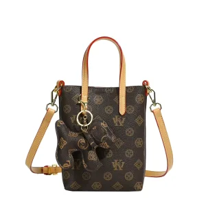 Fashionable Large Capacity Bucket Bag Versatile PU Material with Polyester Lining for Daily Use for Carrying Vegetables