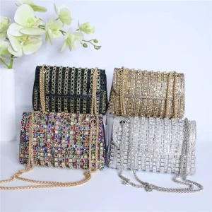 Fashionable Rhinestone Bag High End Exquisite Elegant Ladies Evening Essential