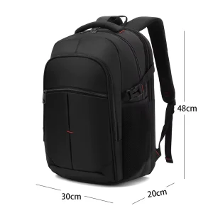 Fashionable USB Business Travel Backpack Waterproof Oxford Computer Bag with Zipper Closure Laptop Case