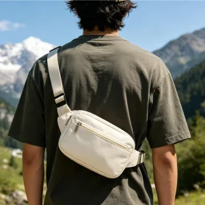 Fashionable Unisex Waterproof Durable Waist Bag Nylon Zipper Closure Outdoor Phone Essentials Sportswear Belt Bag