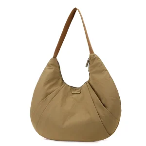 Fashionable Waterproof Nylon Hobo Bag with Single Strap and Large Capacity for Casual Daily Outings and Stylish Storage