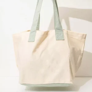 Fashioned Large Capacity Natural Cotton Oversized Tote Bag Beach Travel Shopping Bag