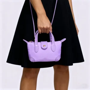 Fast Ship Gold Zipper Personalized Cute Mini Tote Bag Waterproof Nylon Pouchette Crossbody Bag Mini Pouchette Bag