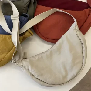 Female Purses Casual Nylon Hobos Crossbody Bag for Women Designer Shoulder Bags Large Capacity Tote Lady Travel Shopper Bag