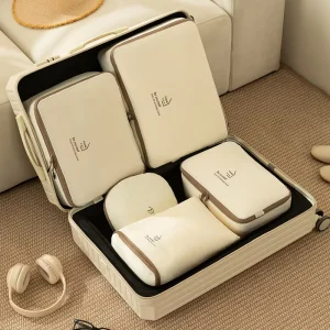 Five Piece Light Weight Foldable Travel Storage Bag Set Bags for Clothes Travelling Travel Bag Set for Women