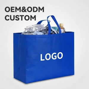 Foldable Non Woven Shopping Tote Bag One Stop Customization Eco Reusable Large Capacity Grocery Handbag