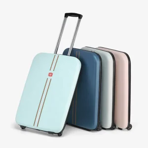 Foldable Suit Case Trolley Bag PC Folding ABS Aluminum Luggage Set Spinner Caster for Outdoor Travel