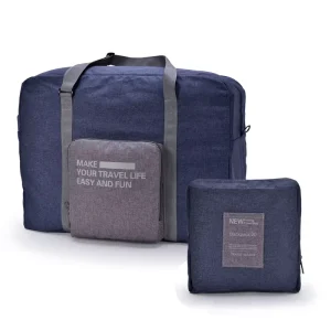 Foldable Travel Bag Clothing Storage Pouch Portable Compact Carry-On Air Travel Custom Logo Available Modern Minimalist