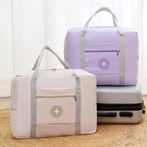 Foldable Travel Duffel Bag Waterproof Airplane Luggage Bag for Long Travel Gym Camping