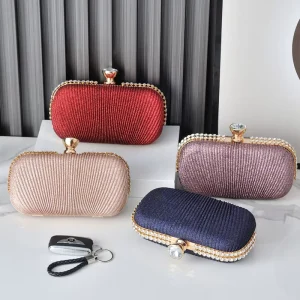 Folded Evening Bag Crossbody Evening Bag Handbag High-End Clutch for Women
