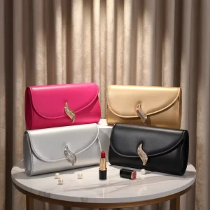 Foreign Trade Elegant PU Handbag Simple Versatile Evening Clutch Bag