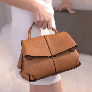French Niche New Style Smile Bag High Sense Imperial Concubine Bag Women’s Handbag Crossbody Genuine Leather Women