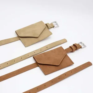 Frosted Design Cute Belt Small Waist Belt With Bag Multi-use Flip Belt Women’s Crossbody Headphone Bag Mini 100cm