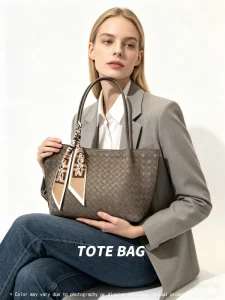 Frosted Leather Women’s Handbag Tote Bag Magnetic Closure Portable Durable Large Capacity Elegant Use Variety