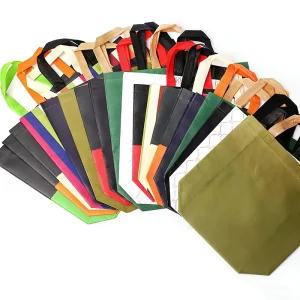 Full Print Eco Laminated Non Woven Silk Screen Printed Durable Swag Fabric Tote Bag Customized for Craft