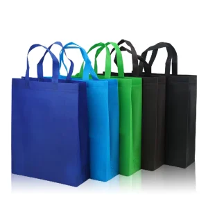 GRS Certified Recycled Nonwoven Bag Heavy Duty Eco Friendly Reusable Shopping Tote Custom Logo Printed Fabric Bag