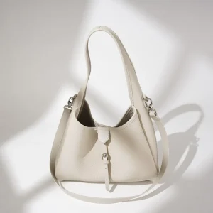 Genuine Leather Bucket Bag Magnetic Clasp Classic Single Shoulder Crossbody Versatile Niche New Model Simple Design