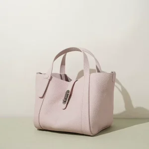 Genuine Leather Bucket Shoulder Bag Top Layer Cowhide Vegetable Tanned Women’s Men’s Versatile Fashionable Simple Large Capacity