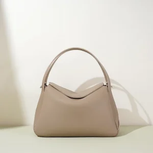 Genuine Leather Dumpling Bag for Women Vintage Slouchy Shoulder Purse Premium Fortune Crossbody Bag Elegant Top Handle Handbag