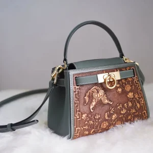 Genuine Leather National Fashion Tote & Market Bags Custom Logo Luxury Handbags for Women with Durable Stitching Water Resistant