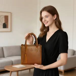 Genuine Leather Tote Bag For Women Vintage Capacity Soft Shoulder Bag Ladies Fashion Handbag Office Work Bag Gift For Her