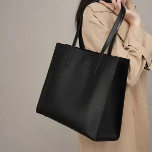 Genuine Leather Tote Bag Original Manufacturer High Quality Designer Private Label Women’s Shopping Bag Large Capacity Laptop