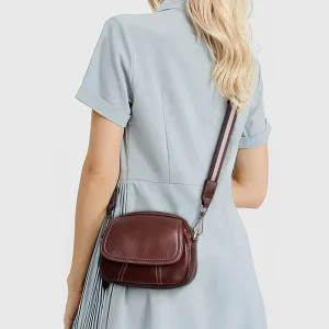 Genuine Leather Women’s Bag New Style Fashion High End Small First Layer Cowhide Casual Shoulder Crossbody Two