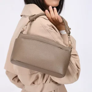 Genuine Leather Womens Winter Crossbody Shoulder Bag Textured Single Strap