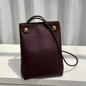 Genuine Leather ZIP Closure Single-Shoulder Crossbody Phone Bag Women Niche Daily Bag Simple Versatile Bag