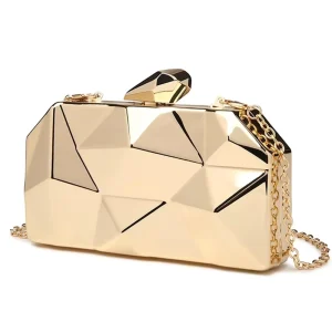 Geometric Evening Bag Clutch Bags Elegent Chain Women Handbag Party Shoulder Bag Acrylic Box
