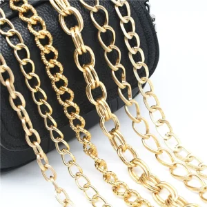Good Quality Fashion Clothing Accessories Chain DIY Jewelry Aluminum Chain for Bags Decoration Chain