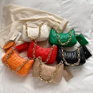 Hand Ladies Women Shoulder PU Leather Bags Retro Purses and Handbags