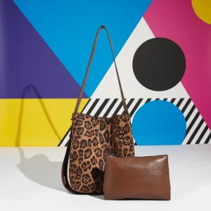 Handbag Retro Style Women Shoulder Bag Large Capacity Underarm Water Bucket Crossbody Bag
