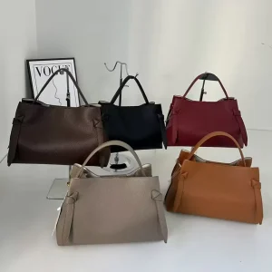 Handbags Women’s High Quality Genuine Leather Vintage Fashion Satchel Handbag Hasps Closure Durable Lightweight Waterproof Soft