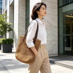 Handmade Woven Bag Ladies Shoulder Bag Ladies Tote Bag