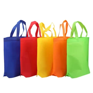 Heat Bonding Non Woven Eco Friendly Promotional Tote Bag Custom Logo Screen Printed for Training Shopping Gifts Supermarket