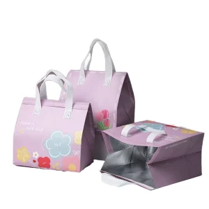Heat Sealed Recyclable Non Woven Aluminum Foil Lunch Bag Insulated Cooler Tote for Takeout Picnic Drinks & Food Storage1
