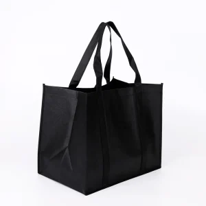 Heavy Duty Handles to Bottom Non woven Bag Custom Logo Large Capacity Reusable Grocery Shopping Tote for Daily Life