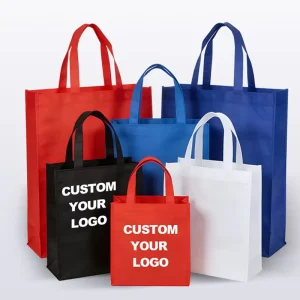 Heavy Duty Non Woven Foldable Tote Bag for Supermarket & Gift Promotion Reusable Grocery Shopping Bag with Customizable Printing