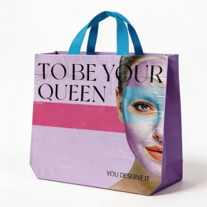 Heavy Duty Non Woven PP Woven Shopping Bag Large Capacity Reusable Grocery Tote Bag Custom Printed
