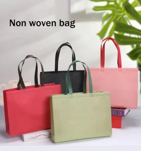 Heavy Duty Non Woven Shopping Bag Waterproof Laminated Reusable Market Tote with Reinforced Handles for Fresh Food