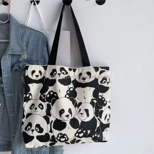 Heavy Duty Organic Cotton Canvas Bag Eco friendly Foldable Reusable Tote for Daily Shopping