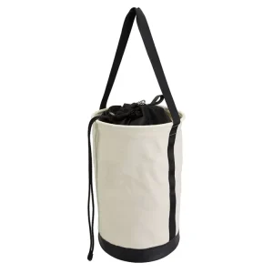 Heavy-duty Custom Logo Canvas Bucket Bag for Tools with Drawstring Closure