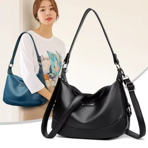 High Capacity Multilayer Ladies Shoulder Handbags Stylish Women Tote Satchel Purse With Strap