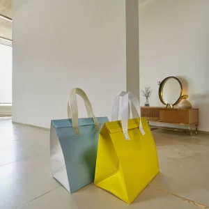 High Capacity Reusable Non-Woven Fabric Tote Cooler Bag Insulated Lunch Bag for Food for Exhibitions