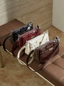 High End Fashion Shoulder Bag Top Layer Leather Crossbody Bag Versatile Chic