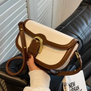 High End Women’s Small Square Portable Mini Handbag Underarm Shoulder Bag for Women